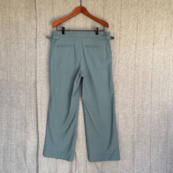 Everlane The ’80s Italian Wool Straight Leg Pleat Front Trousers Plus Size 14 - Picture 7 of 14